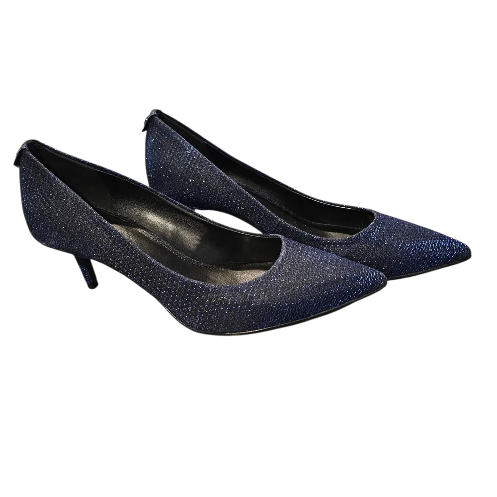 Michael Kors Blue Rhinestone Heels Sz 6